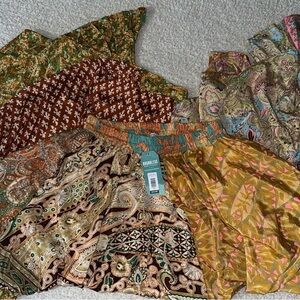 earthbound patchwork maxi skirt